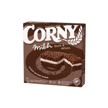 Corny Milk batonėlis su pertepimu Dark/white, 4x30g, 8 pakuočių komplektas