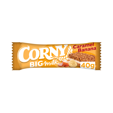 Corny Big Milk batonėlis karamelės-bananų skonio,40g, 24 pakuočių komplektas