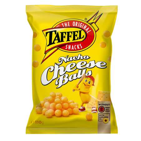 Taffel Nachi Cheese Ballskukurūzų traškučiai, 110 g, 18 pakuočių komplektas