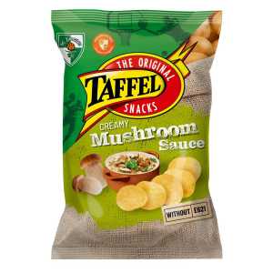 Taffel Creamy Mushroom traškučiai, 130 g, 18 pakuočių komplektas