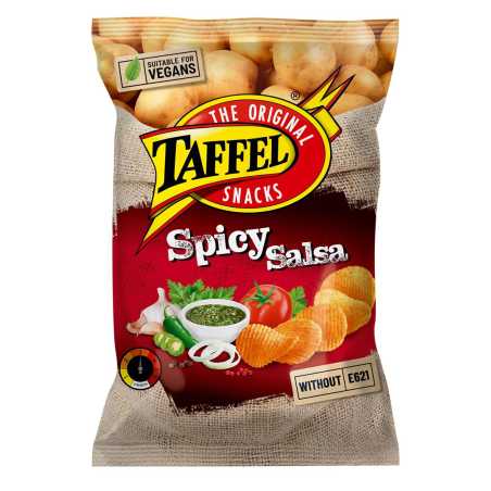 Taffel Spicy Salsa traškučiai, 130g, 18 pakuočių komplektas