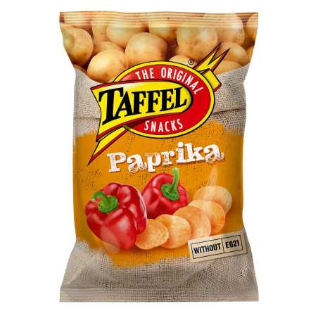 Taffel Paprika Flavor traškučiai, 130g, 18 pakuočių komplektas