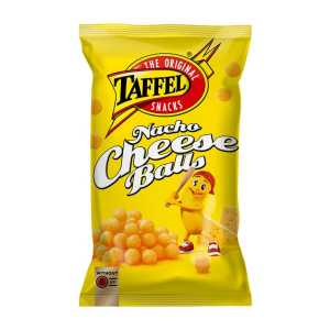 Taffel Nachi Cheese Balls kukurūzų trašk., 165 g, 18 pakuočių komplektas