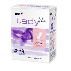 Seni Lady Slim Micro higieniniai įklotai 32vnt., 5 pakuočių komplektas