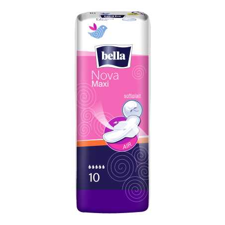 Bella Nova higieniniai paketai Maxi, 10vnt., 10 pakuočių komplektas
