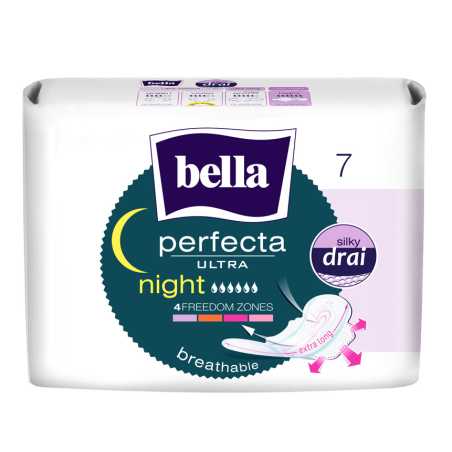 Bella Perfecta higieniniai paketai Night 7 vnt., 12 pakuočių komplektas