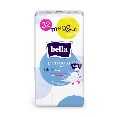 Bella Perfecta higieniniai paketai Ultra Blue 32vnt., 6 pakuočių komplektas