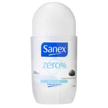 Sanex Zero bekvapis rutulinis dezodorantas, 50ml , 6 pakuočių komplektas