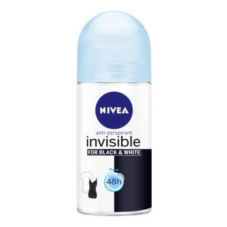 Nivea B&W Pure Rutulinis dezodorantas moterims 50ml , 6 pakuočių komplektas