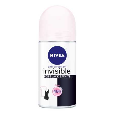 Nivea B&W Clear Rutulinis dezodorantas moterims 50ml , 6 pakuočių komplektas