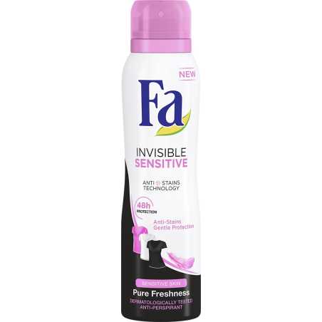 Fa Invisible Sensitive aerozolinis dezodorantas , 150ml , 6 pakuočių komplektas