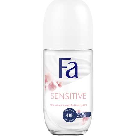 Fa Invisible Sensitive Rutulinis dezodorantas ., 50ml , 3 pakuočių komplektas
