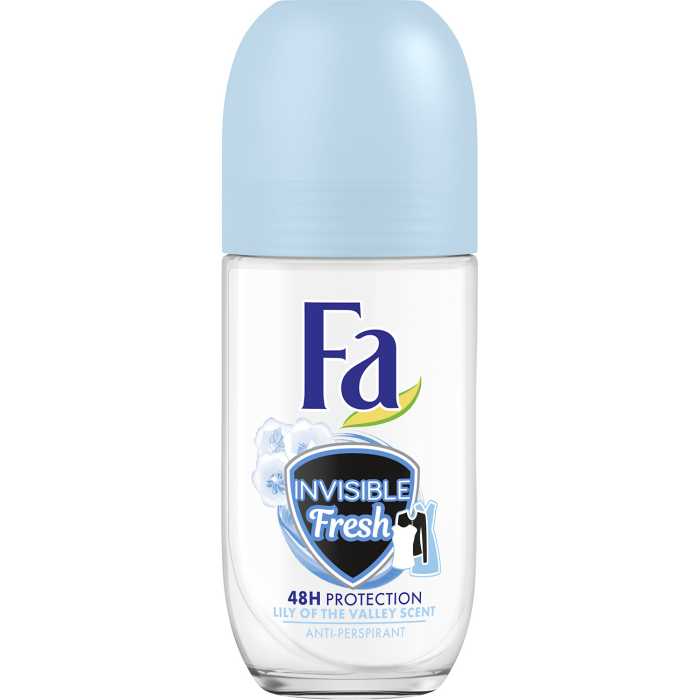 Fa Rutulinis dezodorantas Invisible Fresh 50ml , 3 pakuočių komplektas
