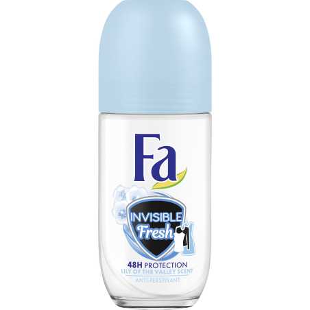 Fa Rutulinis dezodorantas Invisible Fresh 50ml , 3 pakuočių komplektas