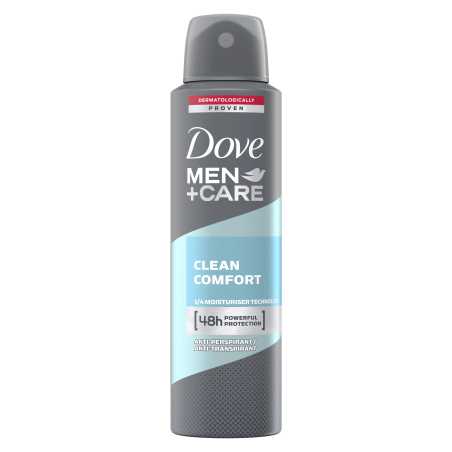 Dove Men Clean Comfort purškiamas dezodorantas vyriškas , 150ml , 6 pakuočių komplektas