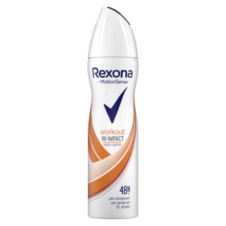 Rexona Workout purškiamas dezodorantas moterims 150ml , 6 pakuočių komplektas