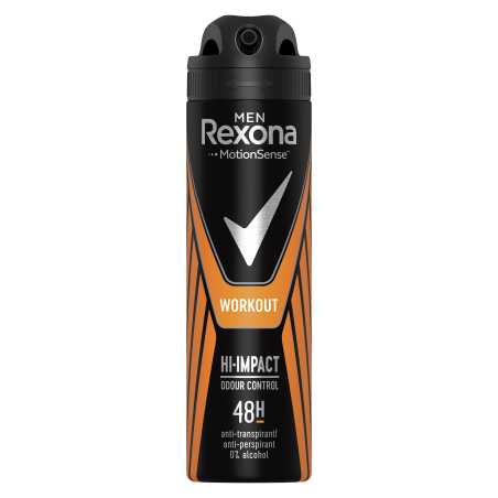 Rexona Workout vyriškas purškiamas dezodorantas 150ml , 6 pakuočių komplektas