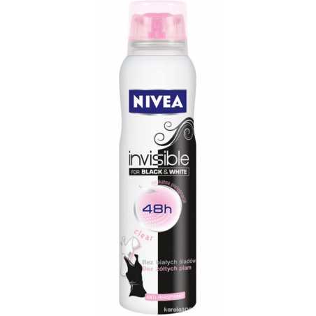Nivea B&W Clear purškiamas dezodorantas moteriškas 250ml , 6 pakuočių komplektas