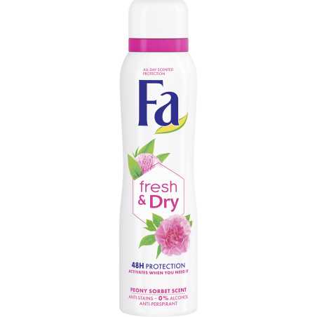 Fa Fresh&Dry Pink Sorbert purškiamas dezodorantas 150ml , 3 pakuočių komplektas