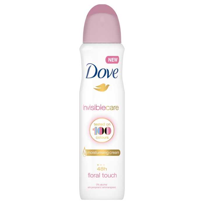 Dove Invisible Care purškiamas dezodorantas, 150ml , 6 pakuočių komplektas