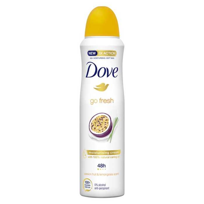 Dove Go Fresh pasiflorų kv.purškiamas Antiperspirantas150 ml , 6 pakuočių komplektas