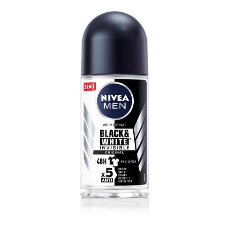 Nivea Men B&W Power Rutulinis dezodorantas vyriškas 50ml , 6 pakuočių komplektas