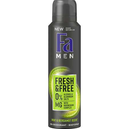 Fa Men purškiamas dezodorantas Mint & Bergamont 150ml , 3 pakuočių komplektas