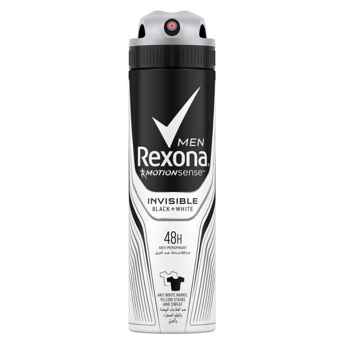 Rexona Men B&W vyriškas purškiamas dezodorantas, 150ml , 6 pakuočių komplektas