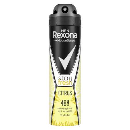 Rexona purškiamas dezodorantas vyriškas Citrus 150ml , 6 pakuočių komplektas