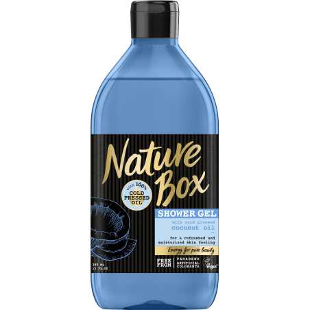 Nature Box dušo želė Coco nut 385 ml , 3 pakuočių komplektas