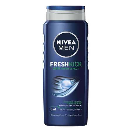 Nivea Men Fresh Kick dušo želė vyriškas 500ml , 6 pakuočių komplektas