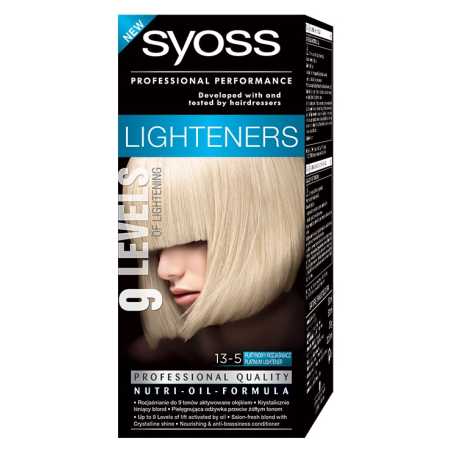 Syoss Color plaukų dažai, 13-5 Platinum šviesinamoji priemonė, 3 pakuočių komplektas