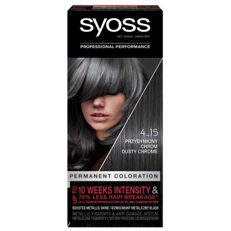 Syoss Color plaukų dažai 4-15 Padūmavęs Chromas, 3 pakuočių komplektas