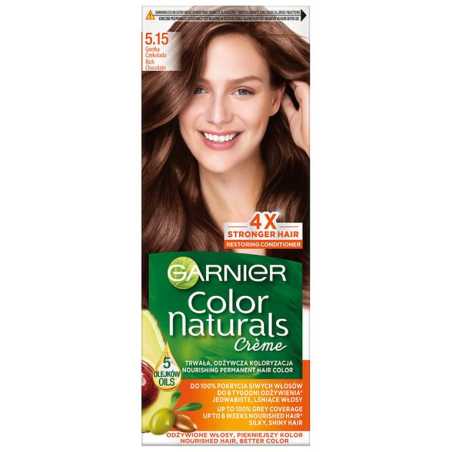 Garnier Color Naturals plaukų dažai 5.15 Creamy Coff, 3 pakuočių komplektas