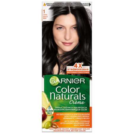 Garnier Color Naturals plaukų dažai 1 juoda, 3 pakuočių komplektas