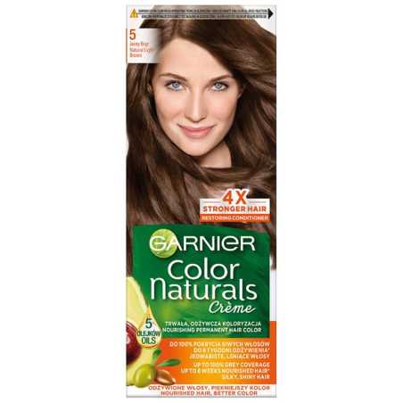 Garnier Color Naturals plaukų dažai 5 šviesiai ruda, 3 pakuočių komplektas