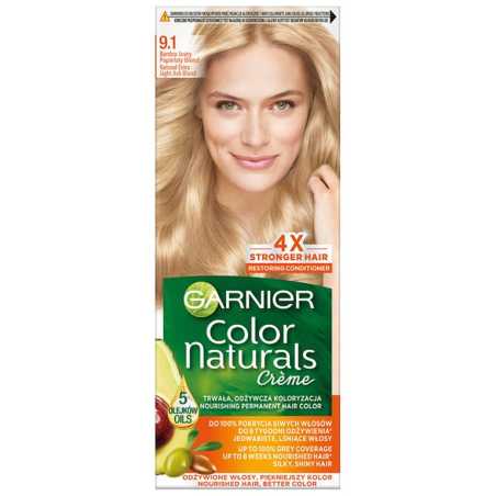 Garnier Color Naturals Plaukų dažai 9, 1 ypač pelenų blondo, 3 pakuočių komplektas
