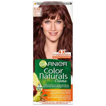 Garnier Color Naturals plaukų dažai 5, 52 raudonmedis, 3 pakuočių komplektas