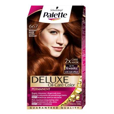 Palette Deluxe Dažomasis plaukų kremas Nr.667 raudonmedis, 3 pakuočių komplektas