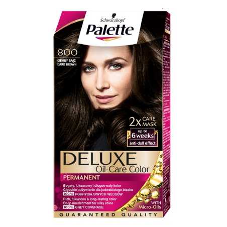 Palette Deluxe Dažomasis plaukų kremas Nr.800 tamsus rudas, 3 pakuočių komplektas