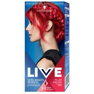Schwarzkopf Live plaukų dažai raudoni, 092, 3 pakuočių komplektas