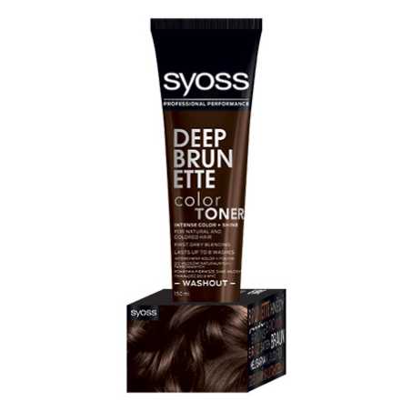 Syoss Color Toner plaukų dažai , tamsiai ruda, 3 pakuočių komplektas