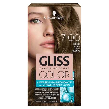 Gliss Color 7-00 plaukų dažai Smėlinis, 3 pakuočių komplektas