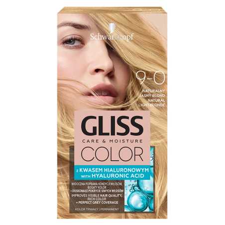 Gliss Color 9-0 plaukų dažai Natūralus labai šviesus, 3 pakuočių komplektas