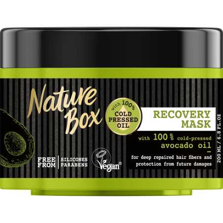 Nature Box plaukų kaukė Avocado 200ml, 3 pakuočių komplektas
