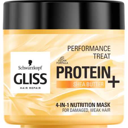 Gliss 4in1 Nutrition Mask maitinamoji plaukų kaukė 400ml, 3 pakuočių komplektas