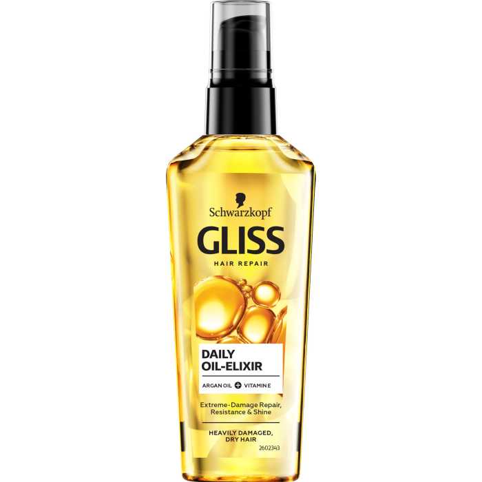 Gliss Kur Ultimate Repair eliksyras Oil Elixir, 75ml, 6 pakuočių komplektas