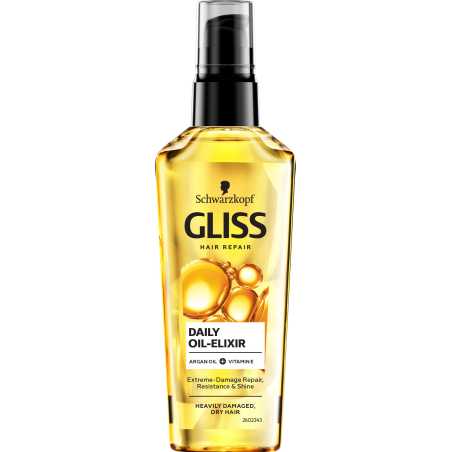 Gliss Kur Ultimate Repair eliksyras Oil Elixir, 75ml, 6 pakuočių komplektas