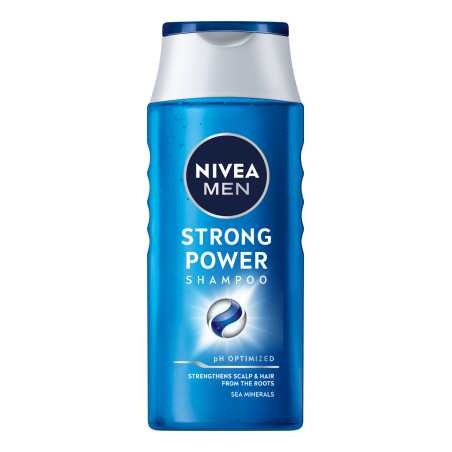 Nivea Men Strong Power vyriškas šampūnas, 250ml, 6 pakuočių komplektas