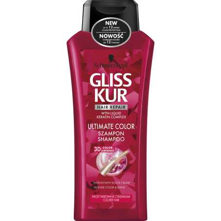 Gliss Kur Ultimate Color šampūnas, 400ml, 6 pakuočių komplektas